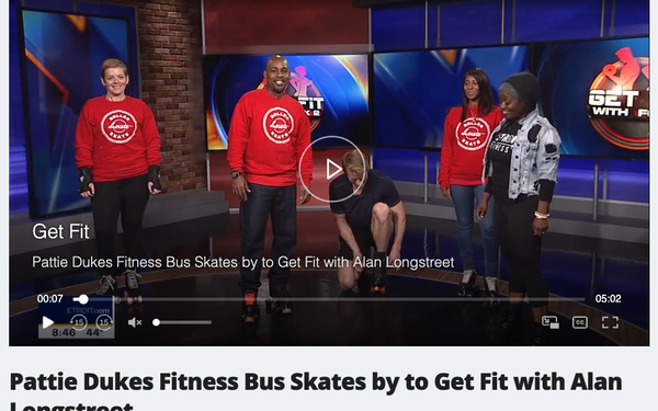 Roller Skate Detroit Featured on FOX 2  Get Fit Detroit During Patti Bus Fitness Segment